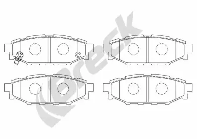Комплект тормозных колодок, дисковый тормоз BRECK купить